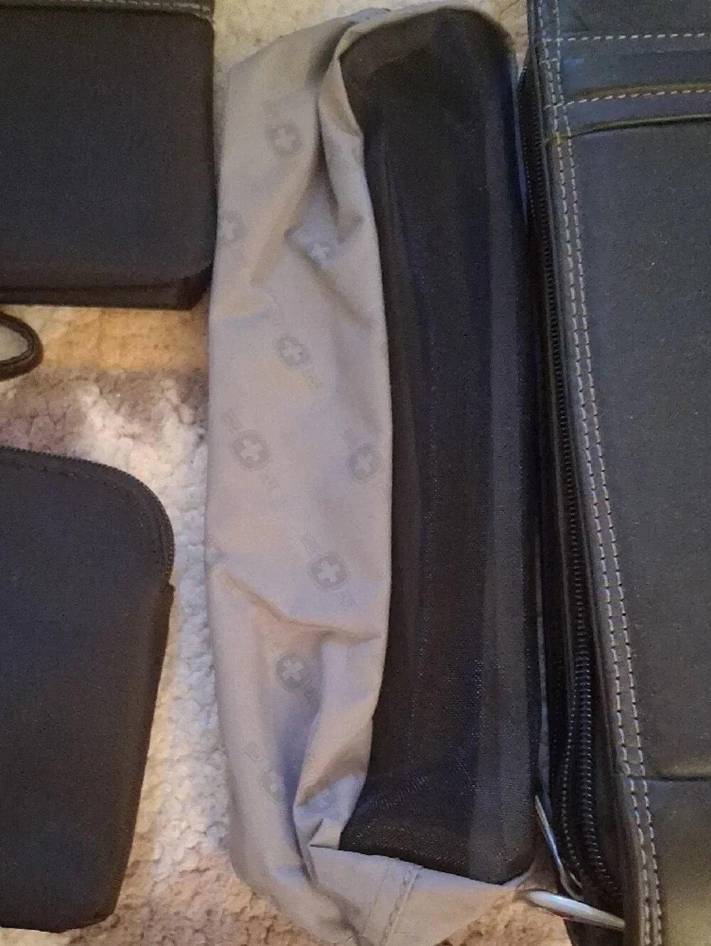 Wenger SwissGear Black Briefcase with Red Logo Accent